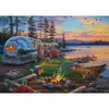 Image de Puzzle 1000 piÃ¨ces : Camping idylle au bord du lac