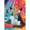 Image de Puzzle 1000 piÃ¨ces : Famille de chats heureuse