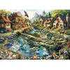 Image de Puzzle 1000 piÃ¨ces : Village en lisiÃ¨re de forÃªt