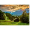 Image de PUZZLE 1500 PIECES : COUCHER DE SOLEIL SUR LE VILLAGE DE MONTAGNE DE WAMBERG Schmidt-58970