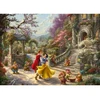 Image de Puzzle 1000 piÃ¨ces : Thomas Kinkade : Disney, Blanche-Neige - Danse avec le prince