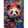 Image de Puzzle 1000 piÃ¨ces : Le panda dans la forÃªt arc-en-ciel