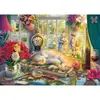Image de Puzzle 1000 piÃ¨ces : L’heure du puzzle pour le chat