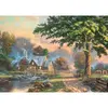 Image de Puzzle 1000 piÃ¨ces en bois : Le vieux moulin Ã  eau - Thomas Kinkade