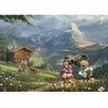 Image de Puzzle 1000 pièces : Thomas KinKade : Mickey et Minnie dans les Alpes, Disney Schmidt-59938