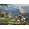 Image de Puzzle 1000 piÃ¨ces : Thomas KinKade : Mickey et Minnie dans les Alpes, Disney