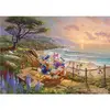 Image de Puzzle 1000 piÃ¨ces :Thomas Kinkade : Donald et Daisy, Disney  : Un aprÃ¨s-midi de canard