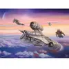 Image de Puzzle 1000 piÃ¨ces : Star Wars  The Mandalorian : Thomas Kinkade : L'escorte