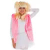 Image de Gilet Peluche adulte sans manches, Rose C-35295363