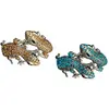 Image de Bracelet lézard métal avec strass bleu (x1) C 83 251307