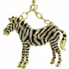 Image de Collier Zèbre Or/Noir avec strass FETE-83486321
