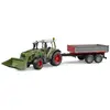 Image de Tracteur Fendt Vario 211 avec chargeur et remorque Bruder-02182