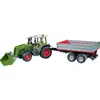 Image de Tracteur Fendt Vario 211 avec Chargeur et Remorque