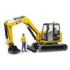Image de Mini pelleteuse caterpillar et figurine