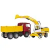 Image de Camion benne Man avec pelleteuse Liebherr Bruder-2751