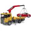 Image de Remorqueuse Scania Super 560R avec module son et lumière et véhicule Roadster Bruder-3552