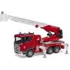 Image de Camion de pompiers avec échelle pivotante Scania Super 560R, pompe à eau et module son et lumière Bruder-3591