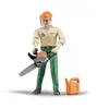 Image de Ouvrier forestier avec accessoires Bruder-60030