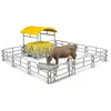 Image de Coffret ratelier à foin avec clôture et vache Bruder-62612