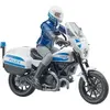 Image de Figurine - Scrambler Ducati moto de police Bruder Bleu TU 627317