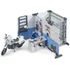 Image de Figurine Bworld : Poste de police avec moto Bruder-62732