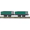 Image de Modélisme ferroviaire HO : 2 Wagons à ridelles basses Busch-BUE12206