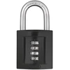 Image de Cadenas à combinaison corps fonte zinc anse acier trempé série 158 cadenas combinaison 50 mm noir 1 pièce(s) zamak 4 chiffres 50 mm 8 mm à combinaison