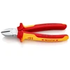 Image de Pince coupante de côté isolée 1000v pince coupante 1000 v 180 mm 1 pièce(s) acier chromé bi-matière vde 2.5 mm 180 mm pince coupante diagonale 61 hrc
