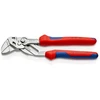 Image de Pince-clé à réglage rapide 1 pièce(s) pince-clé chromée gaines bi-matière 40 / 180 mm bi-matière 40 mm acier chromé 180 mm pince-clé 260 g - knipex we