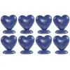 Image de Boite de 8 Porte-cartes Coeur en résine 5cm, Bleu Roy FETE-300748