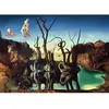 Image de Puzzle 1000 pièces : Art collection : Cygnes se reflétant en éléphants, Salvador Dali Ravensburger-0193