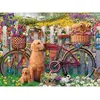 Image de Puzzle 500 piÃ¨ces - Chiens mignons dans le jardin