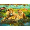 Image de Puzzle 500 piÃ¨ces - Lions dans la savane