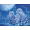 Image de Puzzle Star Line 500 piÃ¨ces : Chouettes au clair de lune
