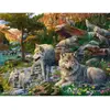 Image de Puzzle 1500 piÃ¨ces : Loups au printemps