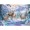 Image de Puzzle 1000 piÃ¨ces : Chevreuils et cerfs en hiver
