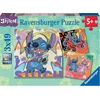 Image de Puzzle 3x49 pièces - Stitch - Jouer toute la journée