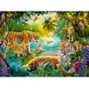 Image de Puzzle 500 piÃ¨ces : Tigres dans l'oasis