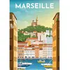 Image de Puzzle 1000 pièces : Affiche de Marseille - Collection Régions de France Nathan-12002003