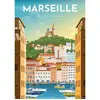 Image de Puzzle 1000 piÃ¨ces : Affiche de Marseille - Collection RÃ©gions de France