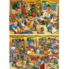Image de Puzzles 2x12 piÃ¨ces : L'atelier de NoÃ«l