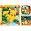 Image de Puzzles 3x49 piÃ¨ces : Pikachu, Dracaufeu et Evoli