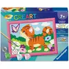 Image de Creart Kids peinture au numéros : Chat avec papillons Ravensburger-12023219
