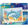 Image de Creart Kids peinture au numéros : Dauphins et coraux Ravensburger-12023220