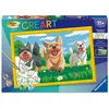 Image de Creart Kids peinture au numéros : Parade de chiens Ravensburger-12023236