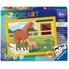 Image de Creart Kids peinture au numéros : Jument et Poulain Ravensburger-12023337