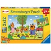 Image de Puzzle 2 x 24 pièces kid-e-cat : journée nature en famille Ravensburger-50796