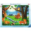 Image de Puzzle cadre 35 pièces : les petits animaux s'endorment Ravensburger-51465