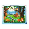 Image de Puzzle cadre 35 piÃ¨ces : les petits animaux s'endorment