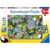 Image de Puzzles 2 x 24 pièces : Koalas et paresseux Ravensburger-05183